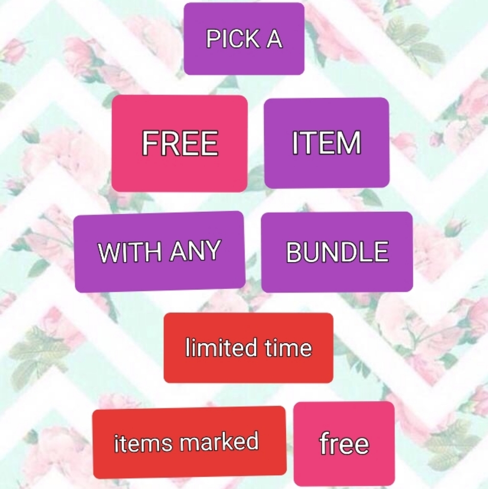 Any items titled free w/ bundle